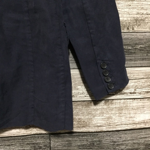Alex Mill Women’s Blazer Jacket Coat Size XS Blue Linen Blend (READ DESC) - Picture 7 of 10